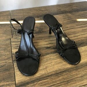 Gucci Black Strappy Heels 9B